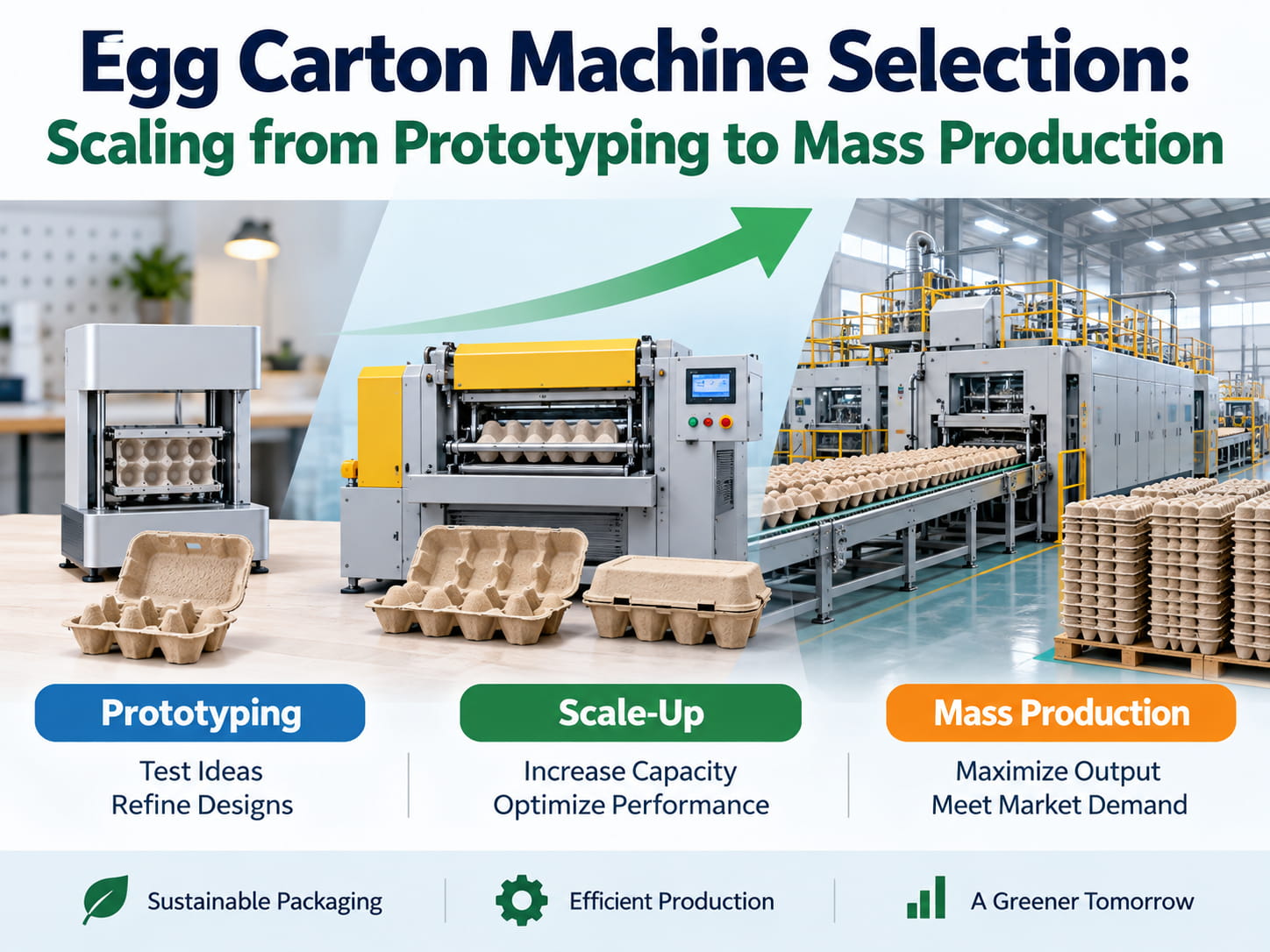 Egg Carton Machine Selection Scaling from Prototyping to Mass Production