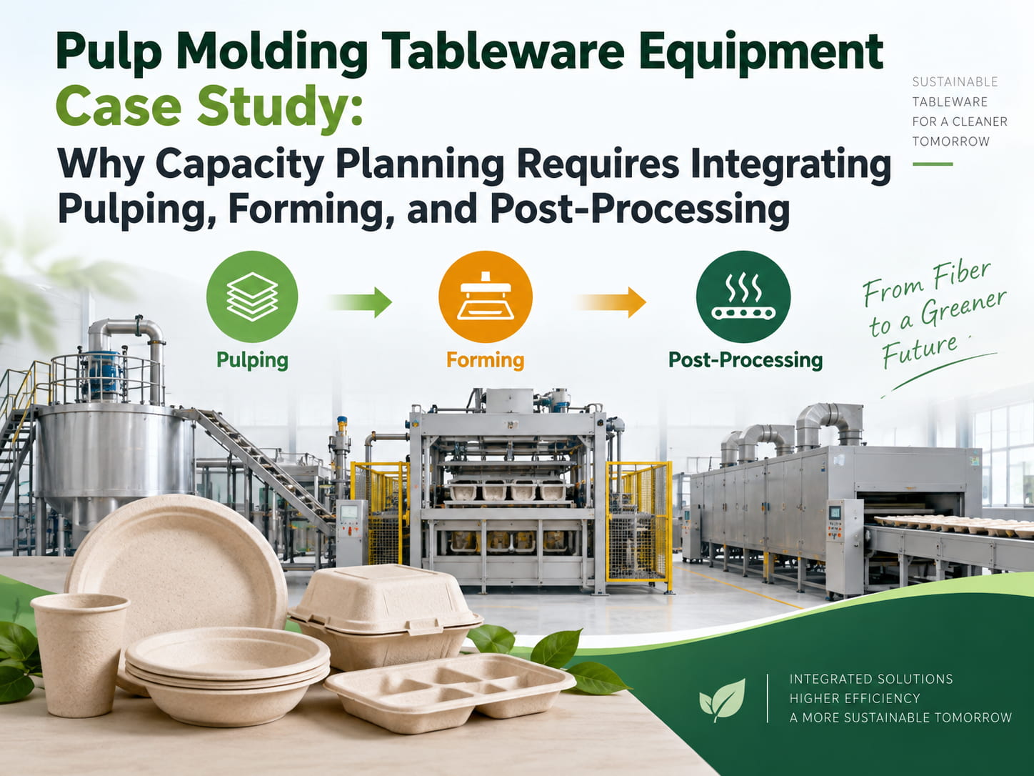 Pulp Molding Tableware Equipment Case Study Why Capacity Planning Requires Integrating Pulping, Forming, and Post-Processing