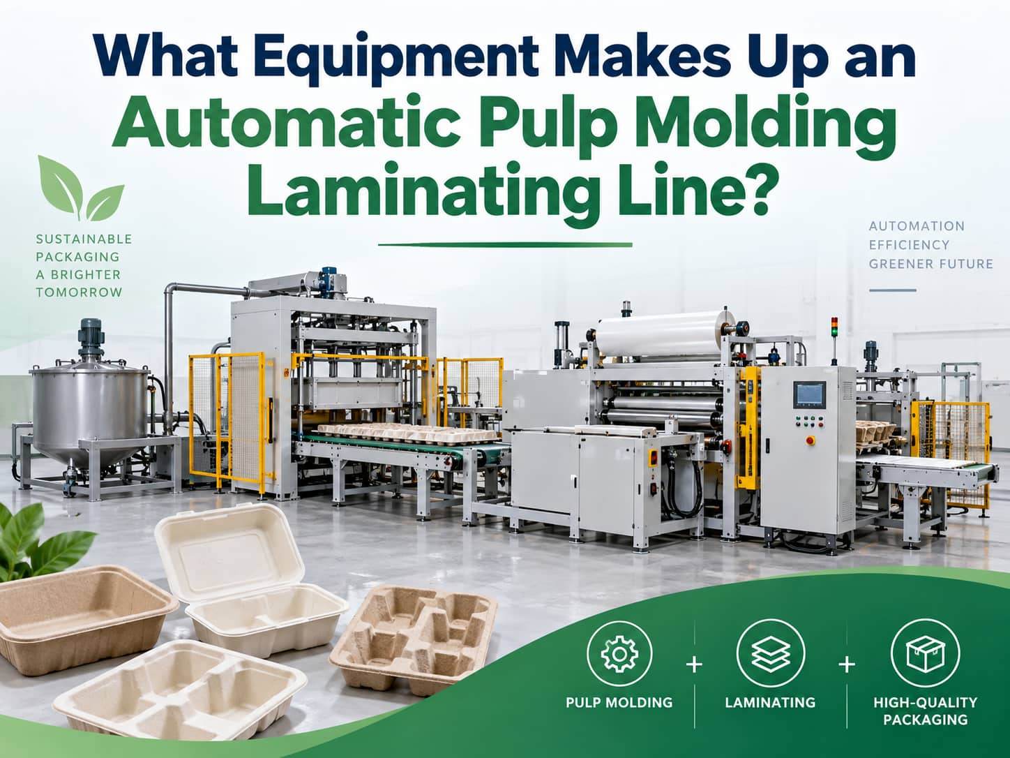 What Equipment Makes Up an Automatic Pulp Molding Laminating Line