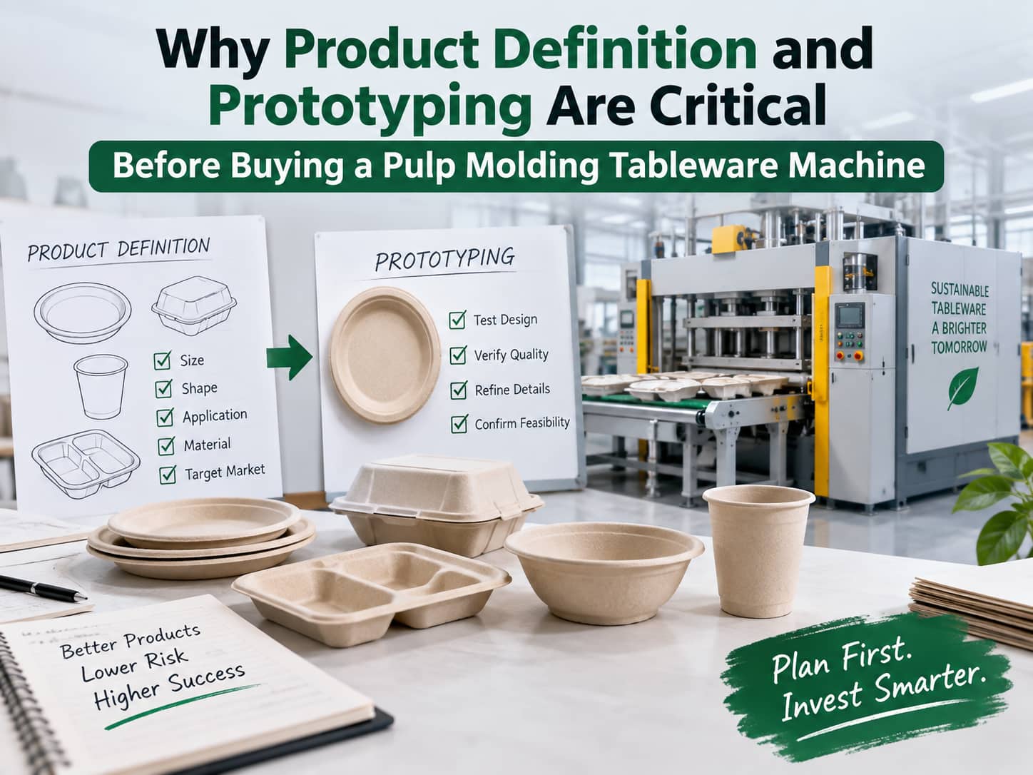 Why Product Definition and Prototyping Are Critical Before Buying a Pulp Molding Tableware Machine